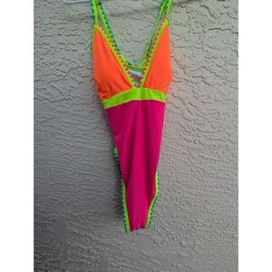 NEW Popvil Bright Pink Yellow Orange Color  Women's‎ Size XL